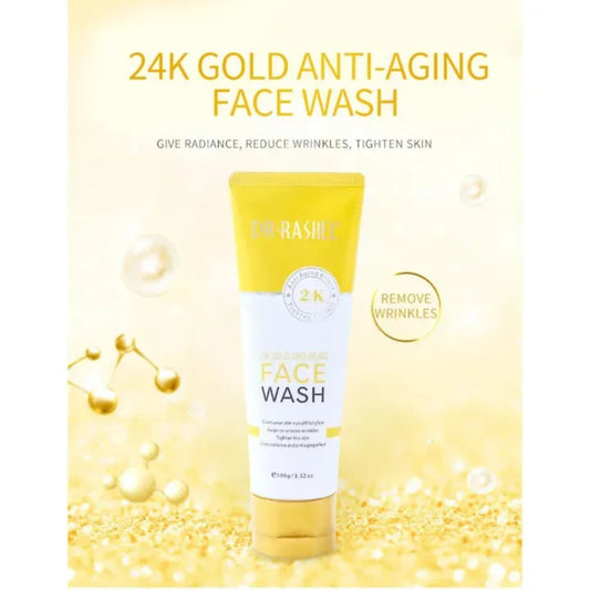 24K Gold Face Wash by Dr. Rashel - Anti-Aging Cleanser 100g