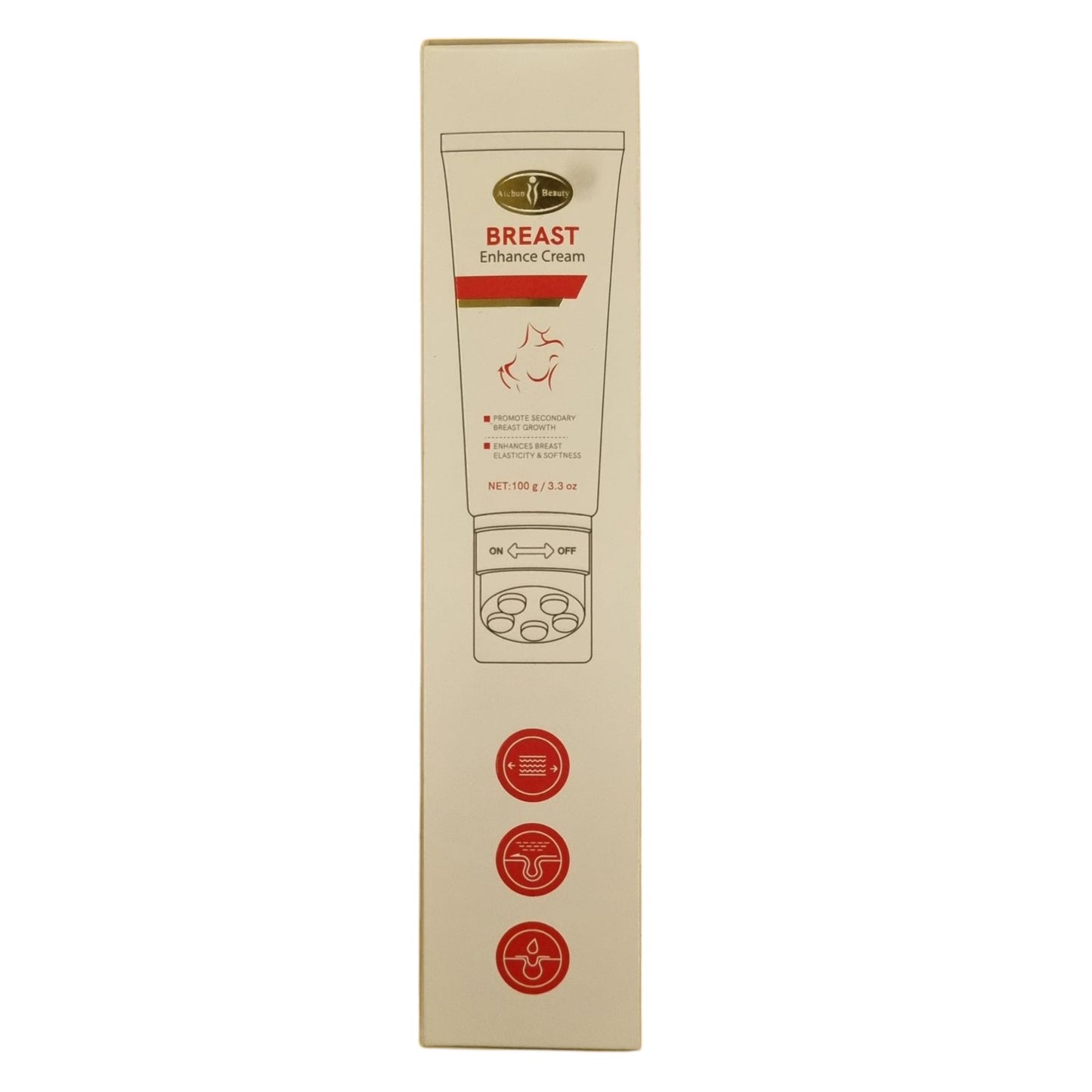 Aichun Beauty Breast Cream For Enhancement With Multi Action Massage Roller Ball