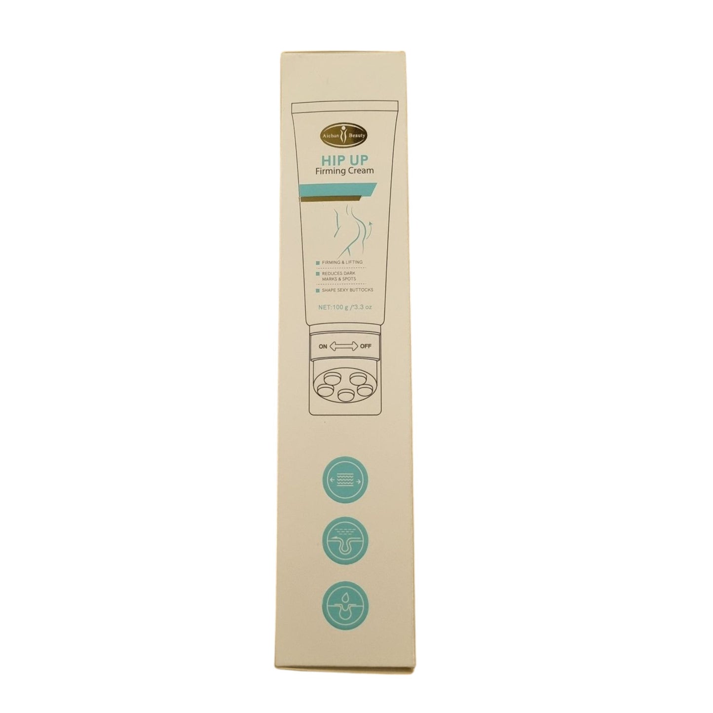 Aichun Beauty Hip Up Firming Cream With Multi Action Massage Roller