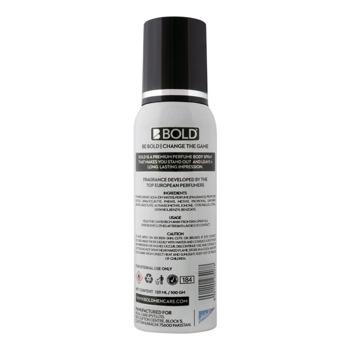 Bold Pure Perfumed Body Spray - 120ml