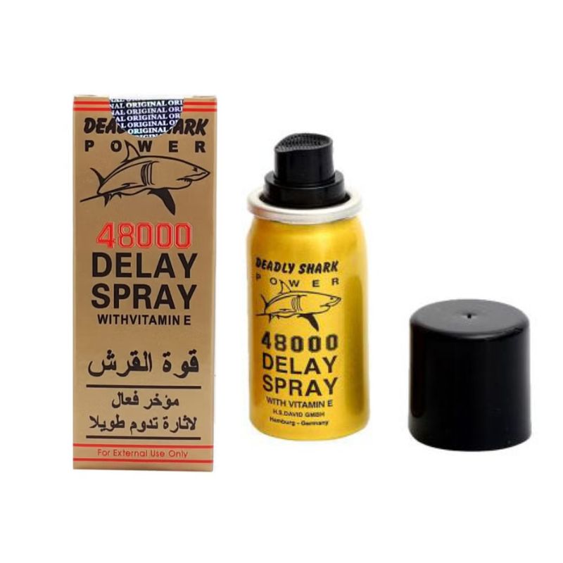 Deadly Shark Power 48000 Delay Spray 45ml for Men with Vitamin E