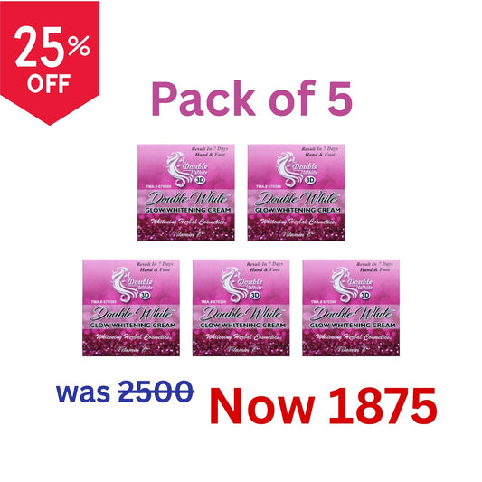 Double White Hand & Foot Whitening Cream - Pack of 5