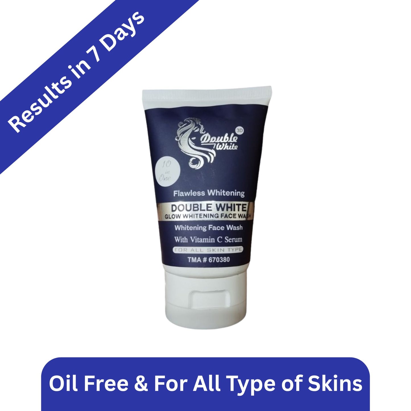 Double White Whitening Face Wash Anti Aging & Oil free