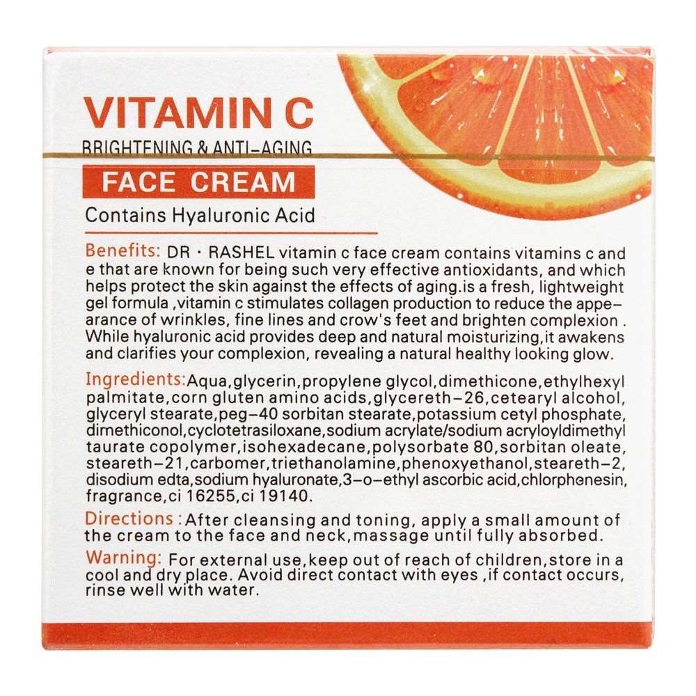 Dr Rashel Vitamin C Face Cream for Younger and Healthier Skin