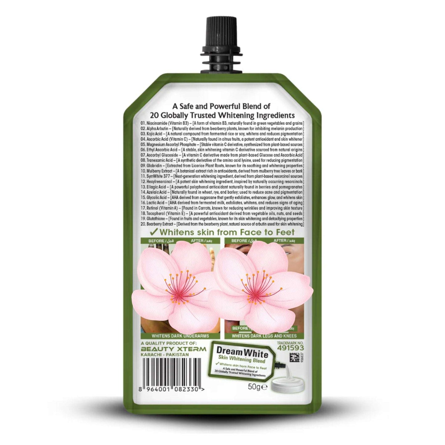 Dream White Skin Whitening Blend Pack of 6 - Face to Feet