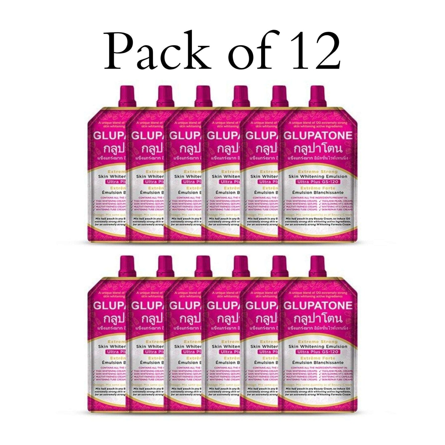 GLUPATONE Skin Whitening Emulsion Pack of 12 - GS-120