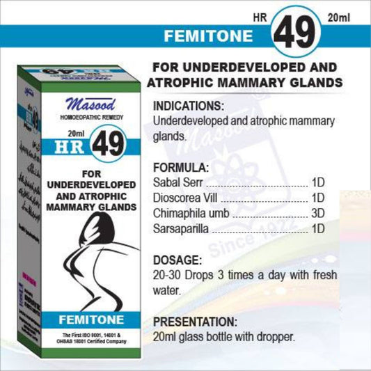 HR 49 Homeopathic Drops for Natural Bust Development