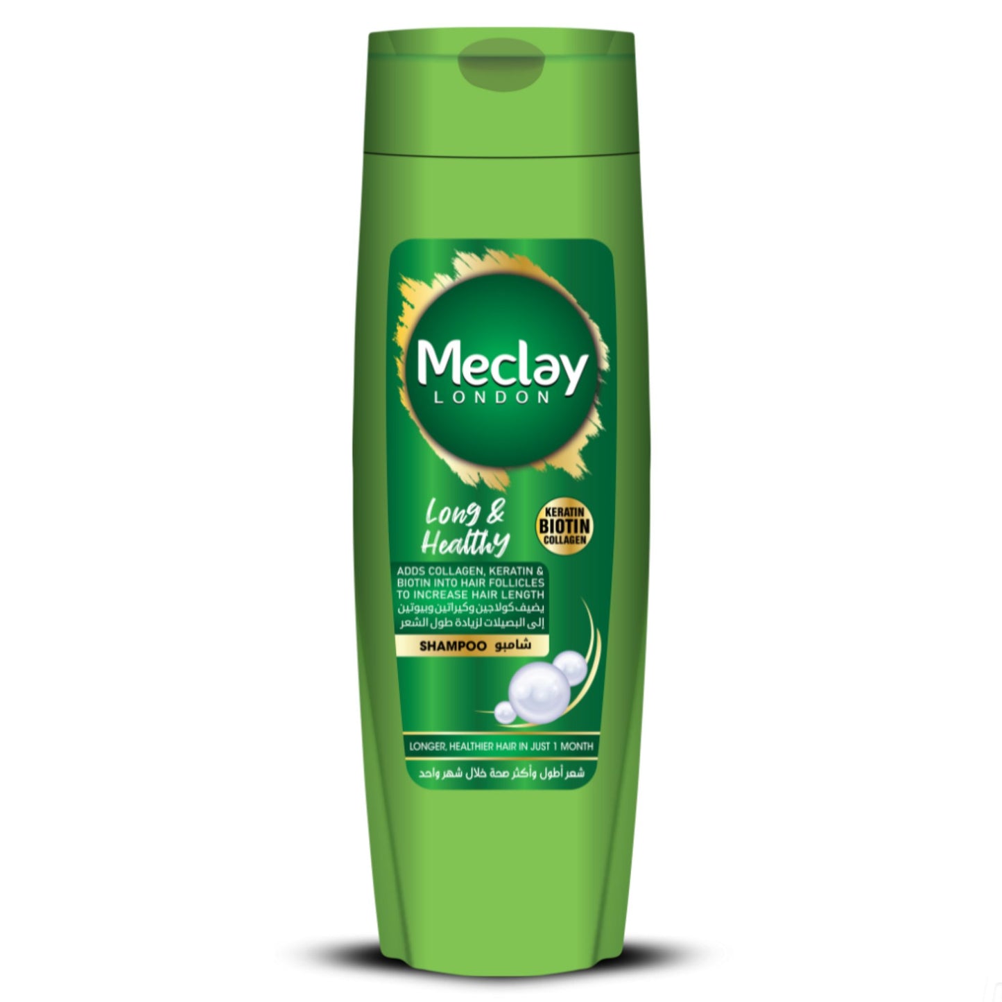 Meclay Long & Healthy Shampoo for Strong Hair Growth - 185ml