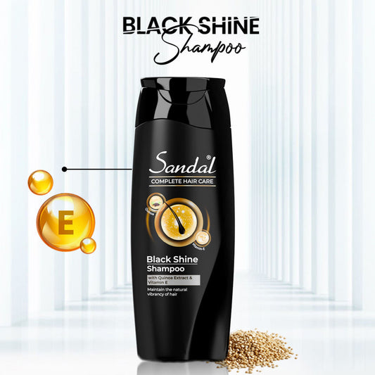 Sandal Black Shine Shampoo for Deep Shine & Strong Hair