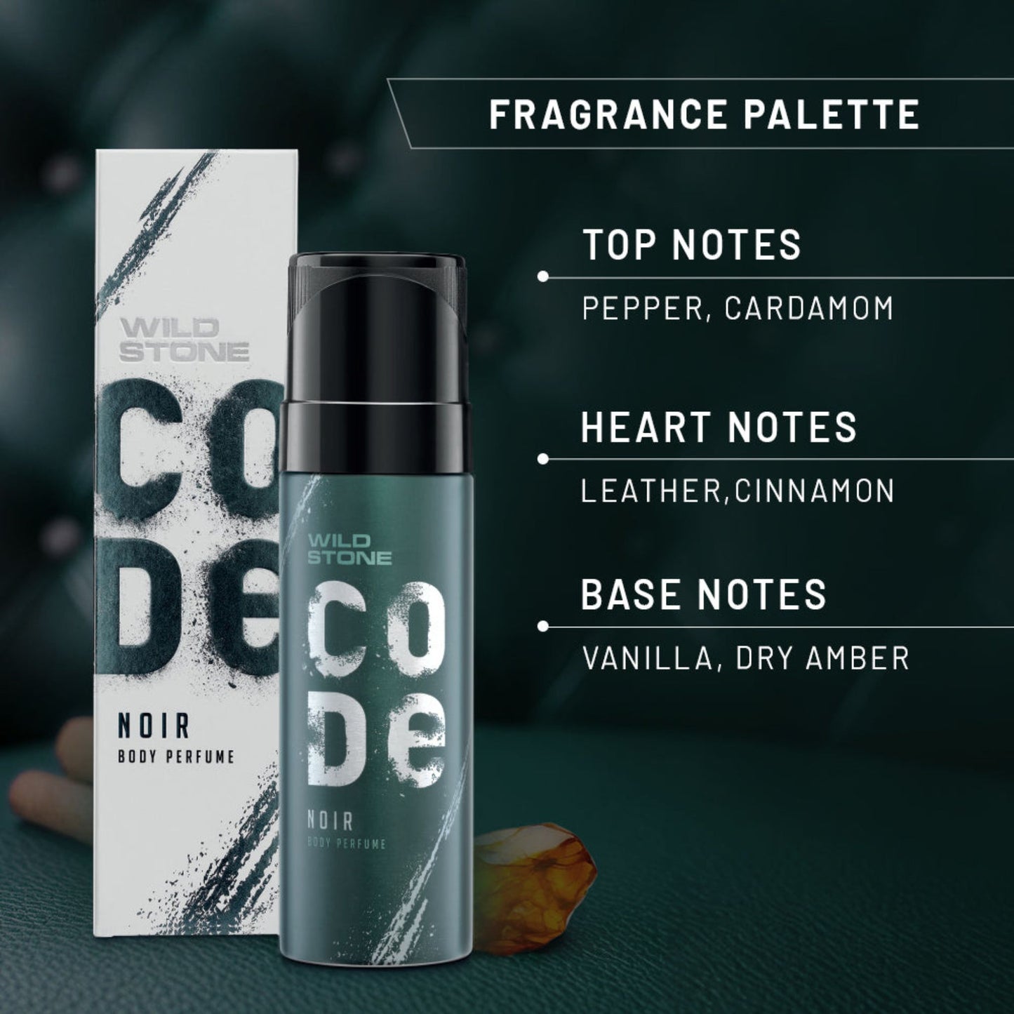 Wild Stone Body Spray CODE Noir Body Perfume