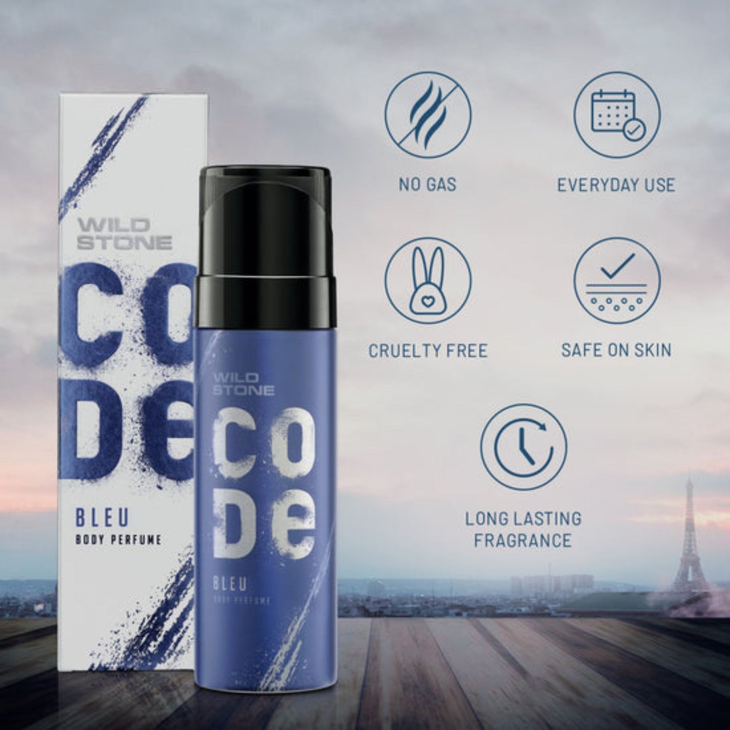 Wild Stone CODE Bleu Body Spray