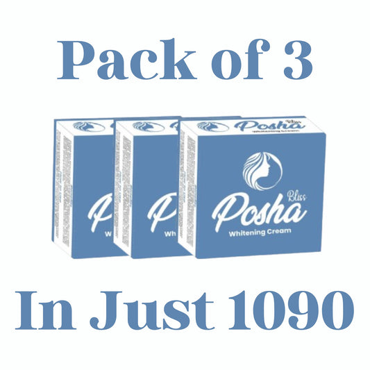 Posha Bliss Whitening Cream Pack of 3