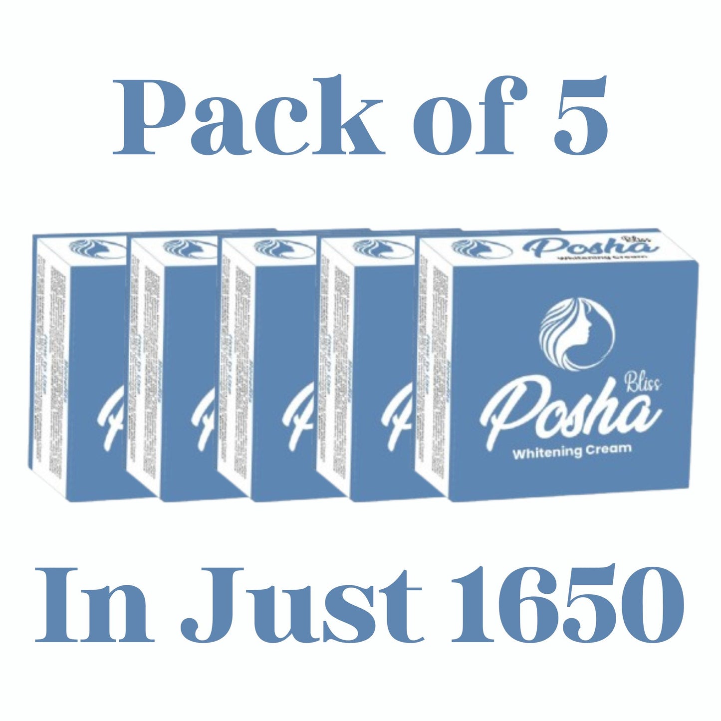 Posha Bliss Whitening Cream Pack of 5