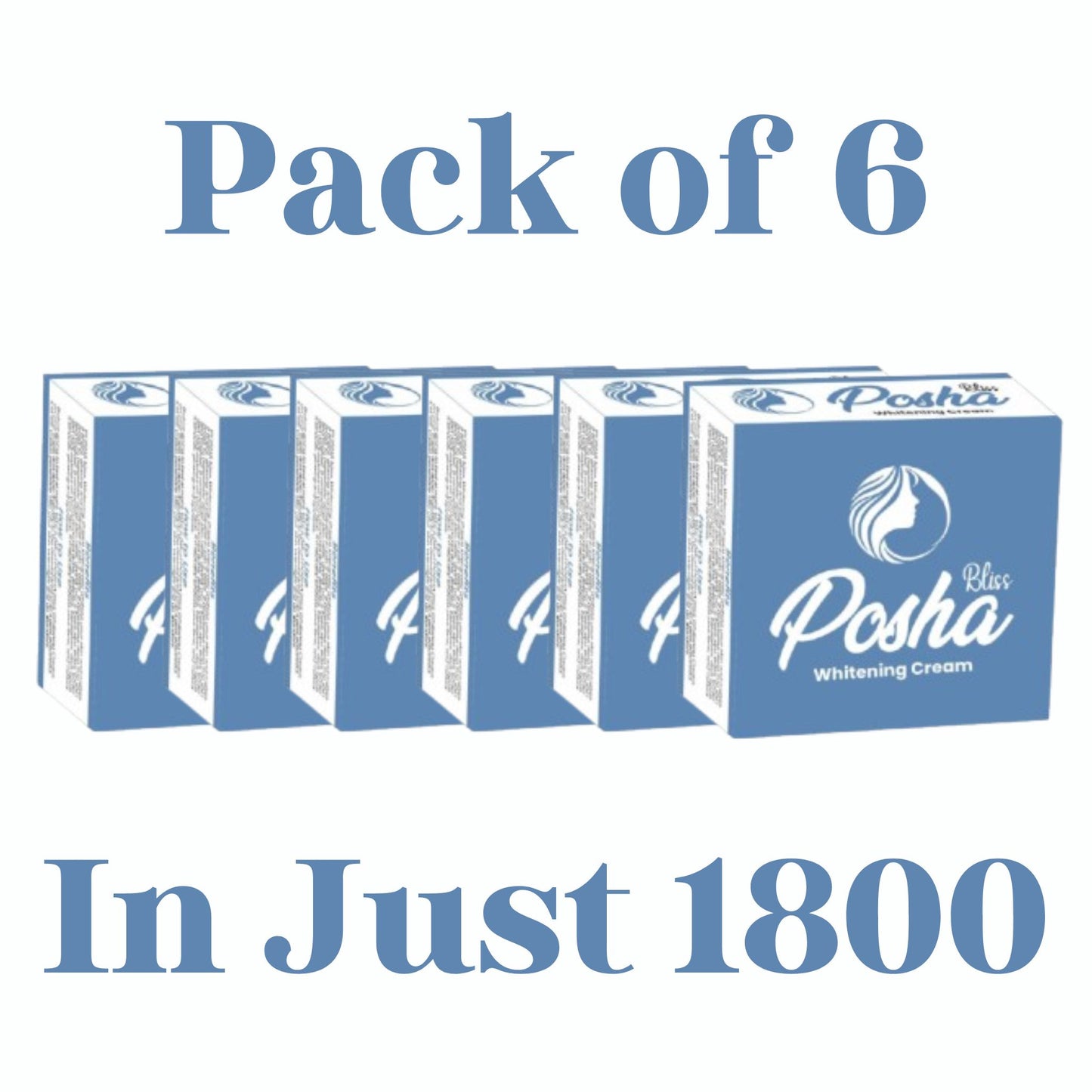 Posha Bliss Whitening Cream Pack of 6