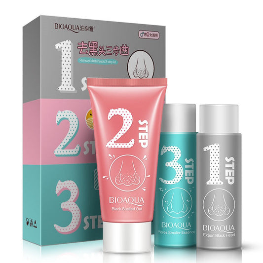 BIOAQUA 3 Step Kit Fastest and Easiest Way to Remove Blackheads