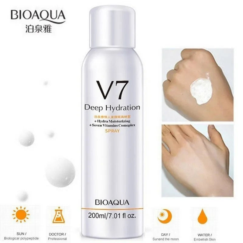 BIOAQUA V7 Deep Hydration Whitening Spray for Face and Body Posha.Pk