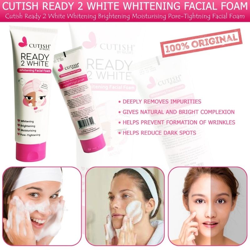 CUTISH Ready 2 White Whitening Facial Foam