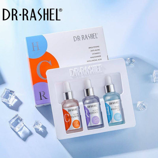Dr Rashel Facial Serum Set Pack of 3 Vitamin C Anti aging Moisturizing