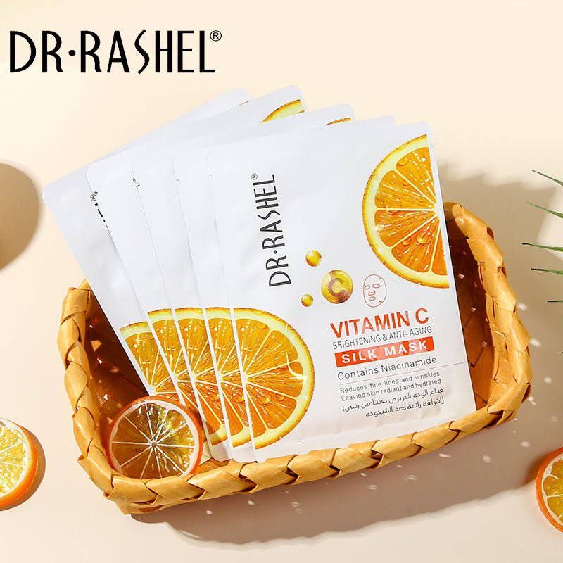 Dr Rashel VC Silk Mask Contains Niacinamide Brightening & Anti Aging
