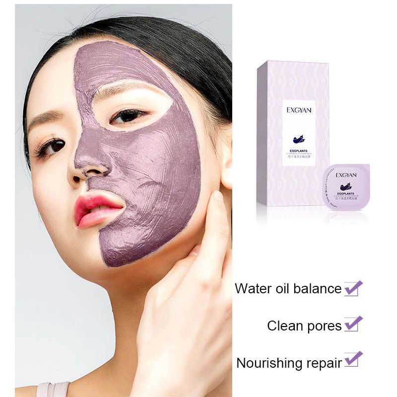 EXGYAN Eggplants Mud Mask Moisturizer and Oil Control