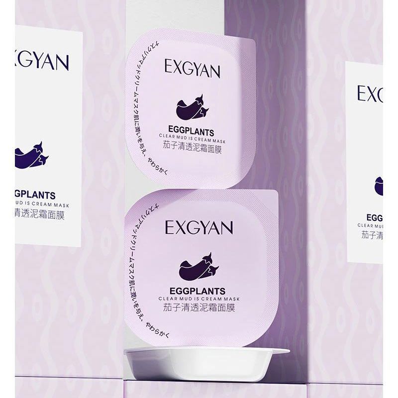 EXGYAN Eggplants Mud Mask Moisturizer and Oil Control