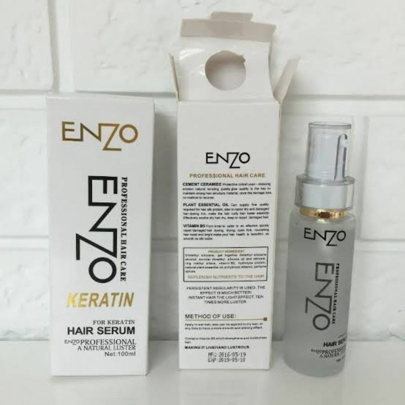 Enzo Keratin Hair Serum Professional Hair Care