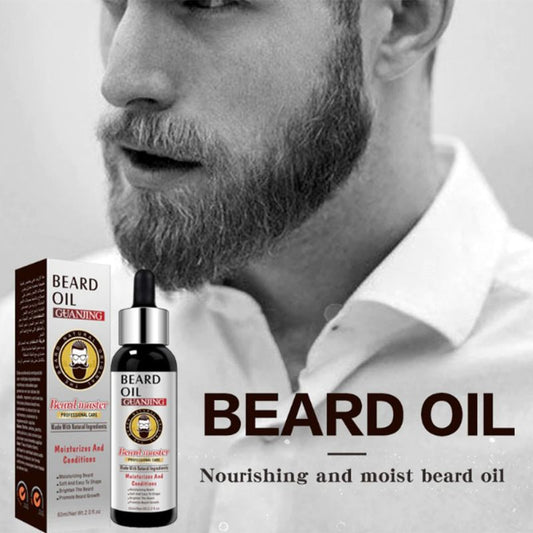 GUANJING Beard Oil Natural Moisturizing Beard Growth