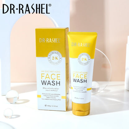 24K Gold Face Wash by Dr. Rashel - Anti-Aging Cleanser 100g
