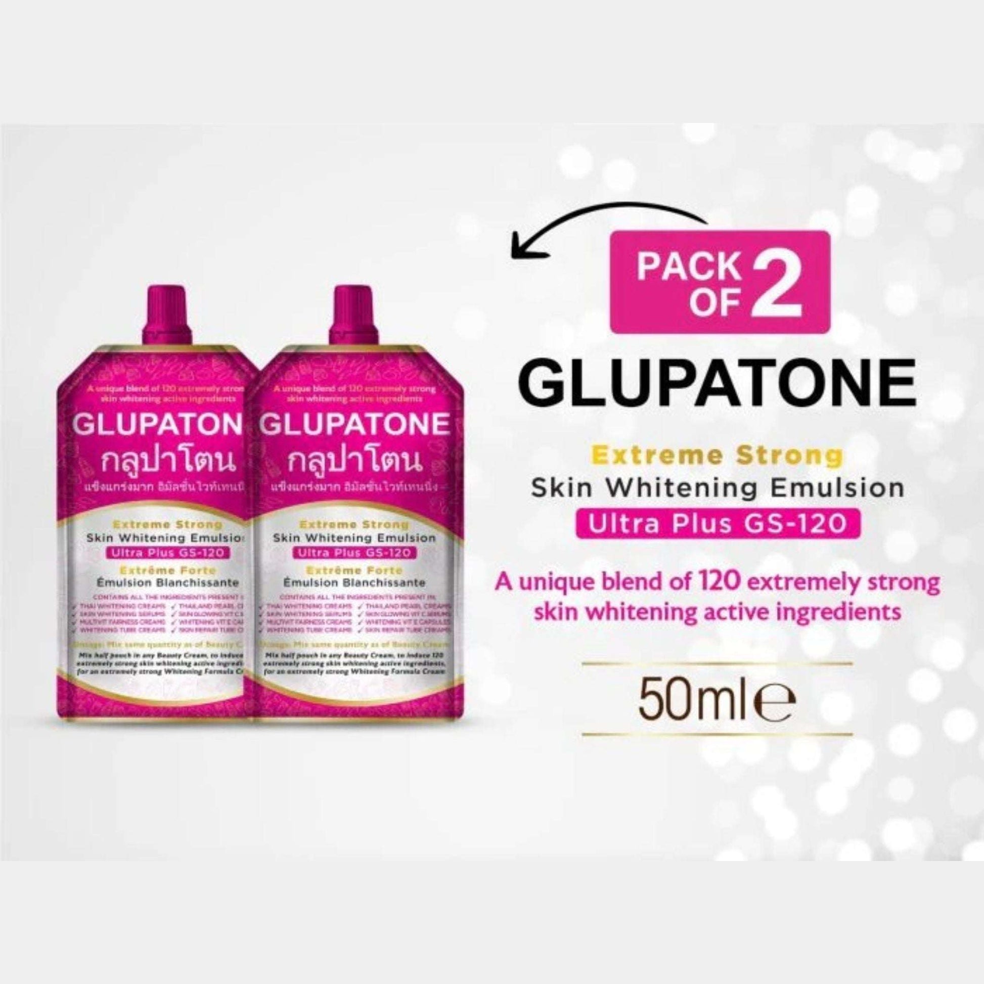 GLUPATONE Skin Whitening Emulsion Pack of 2 - GS-120