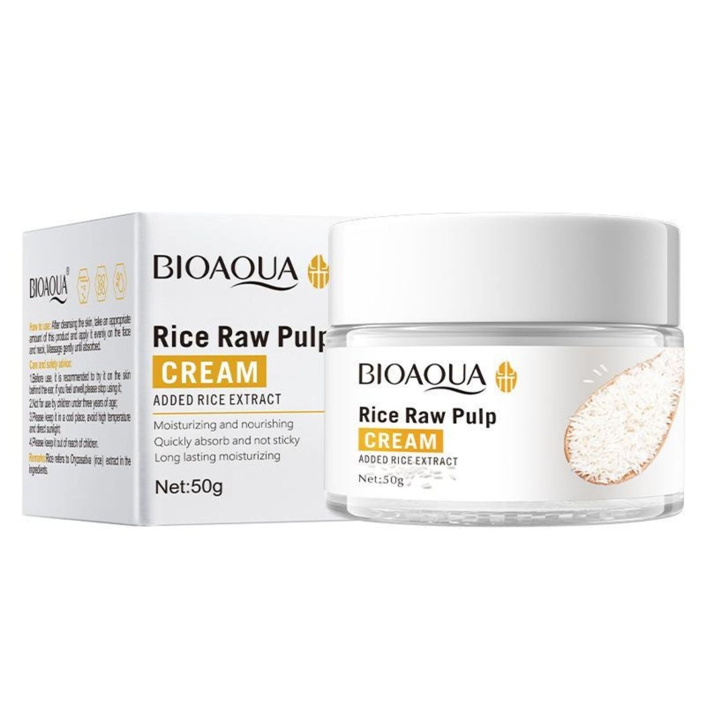 BIOAQUA Rice Raw Pulp Cream - Deep Moisture Glow