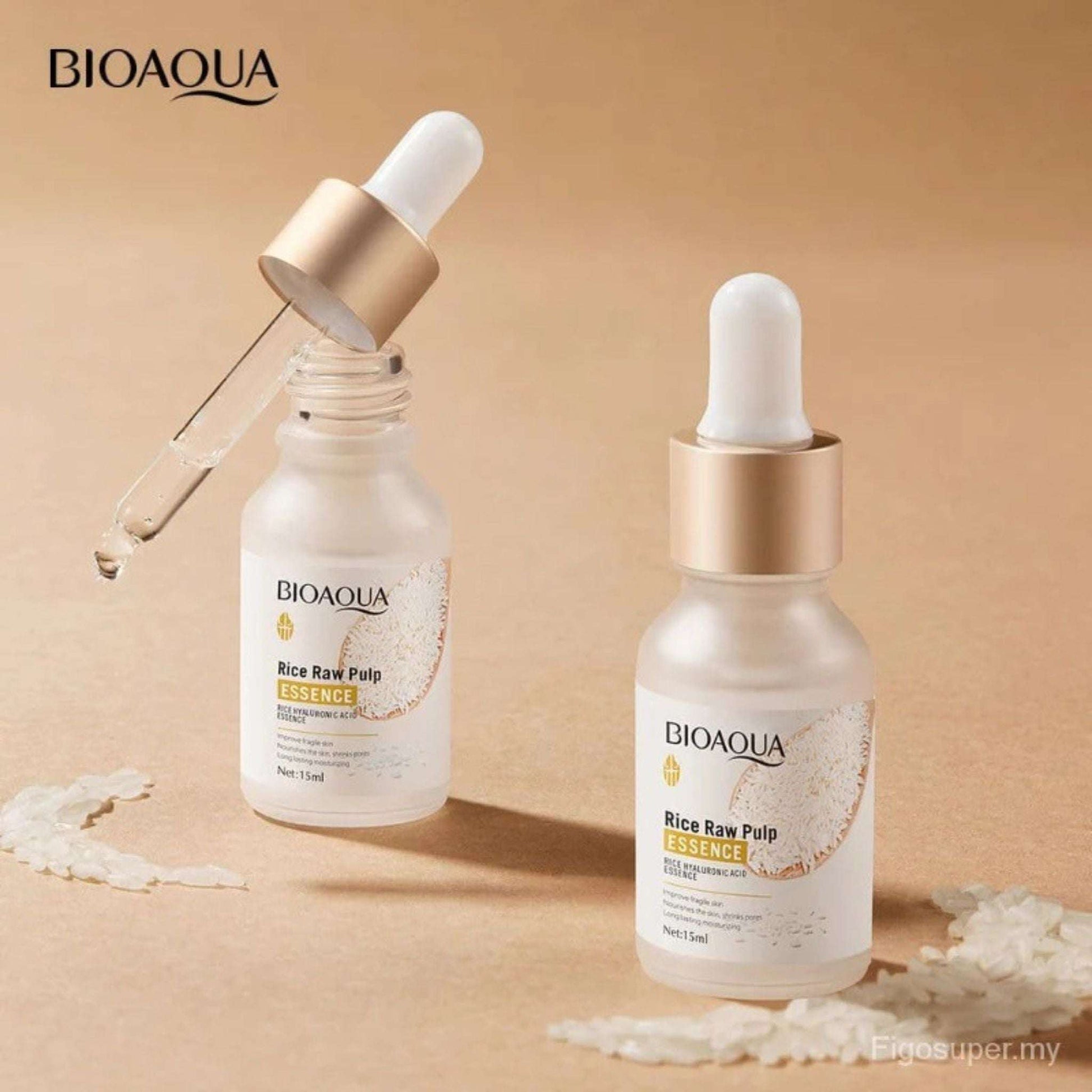 BIOAQUA Rice Raw Pulp Essence - Hydrating Glow Serum