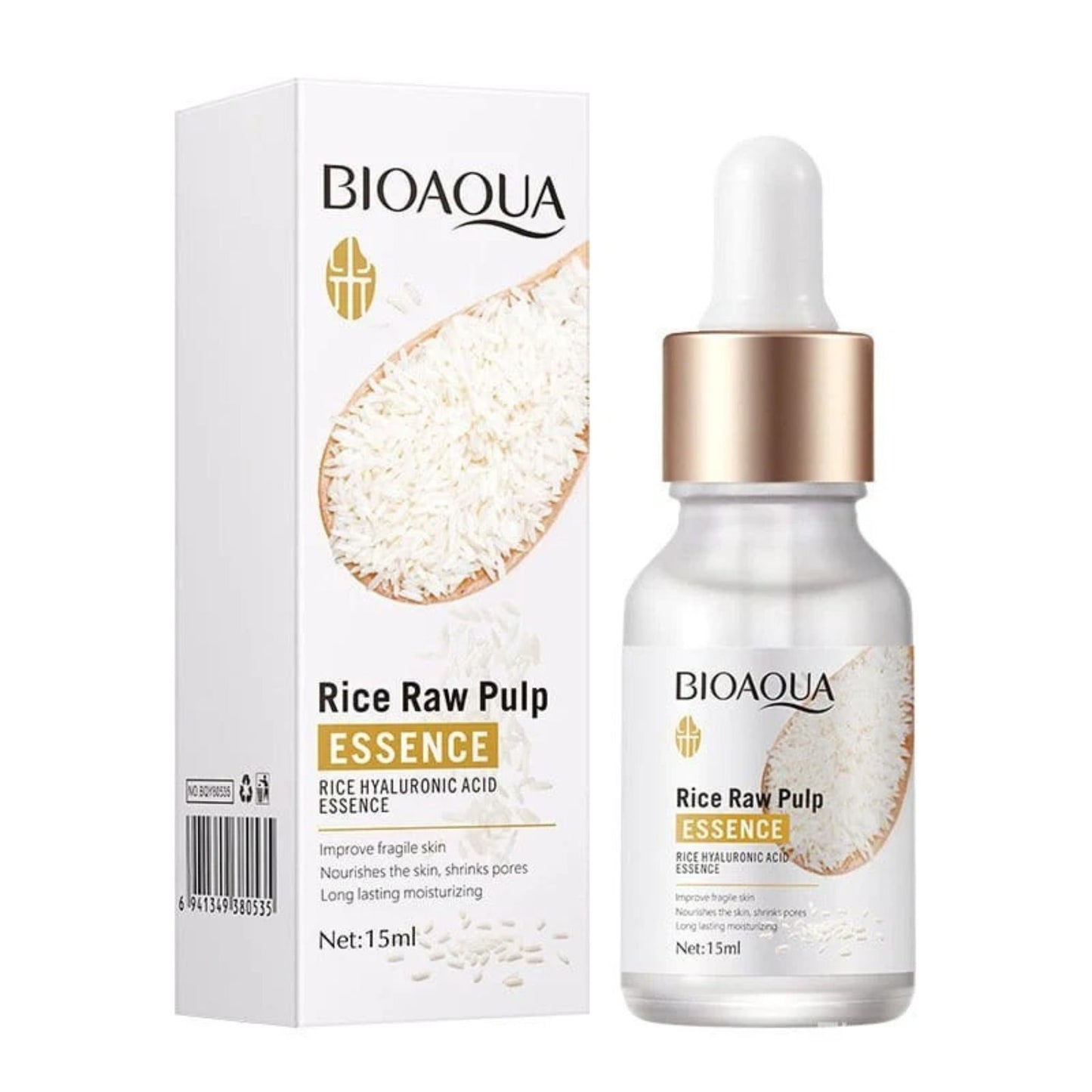 BIOAQUA Rice Raw Pulp Essence - Hydrating Glow Serum