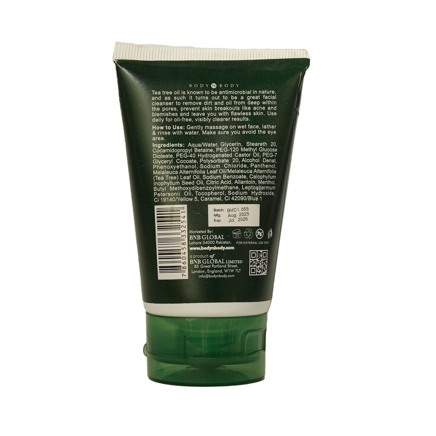 BNB Tea Tree Face Wash Acne Control