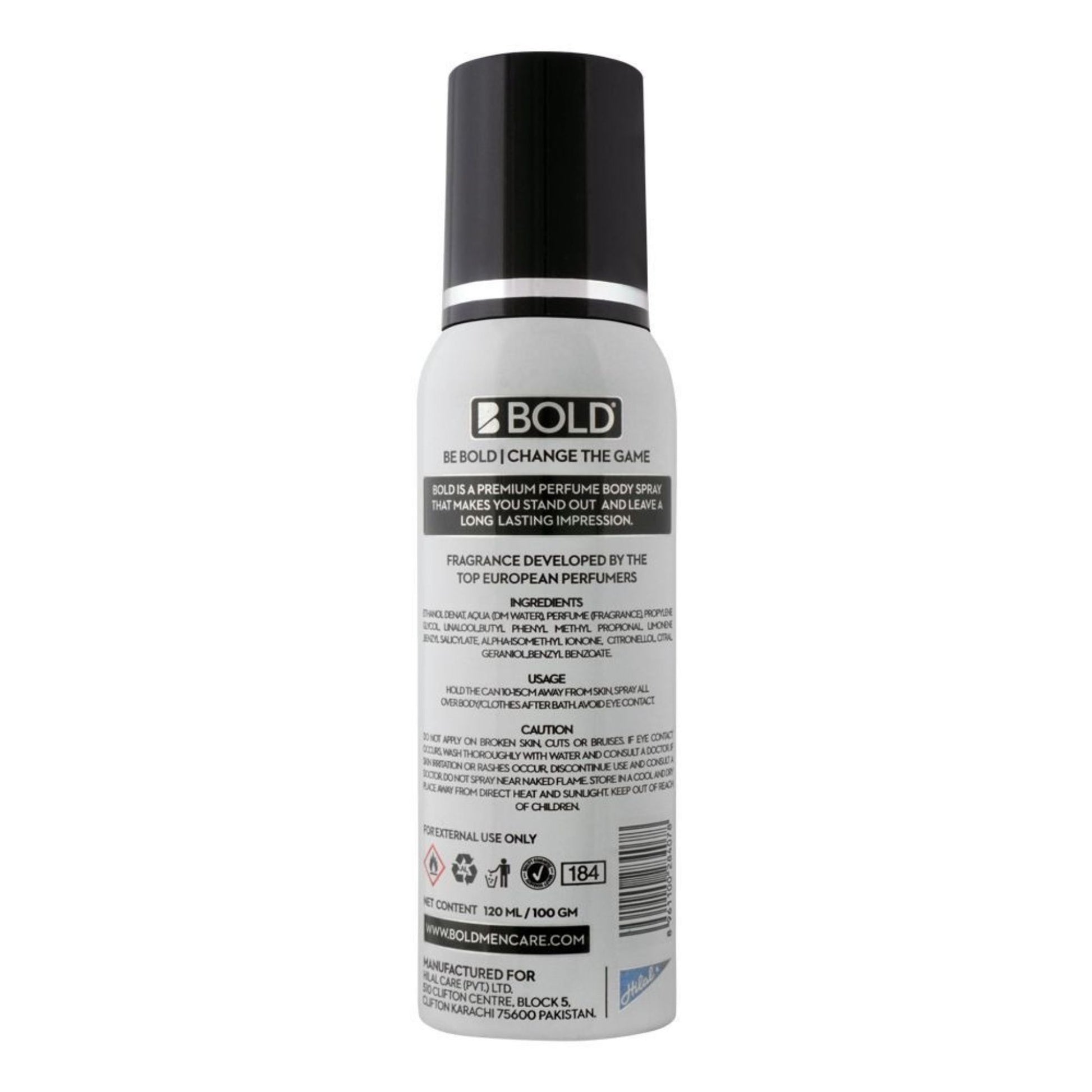 Bold Pure Perfumed Body Spray - 120ml