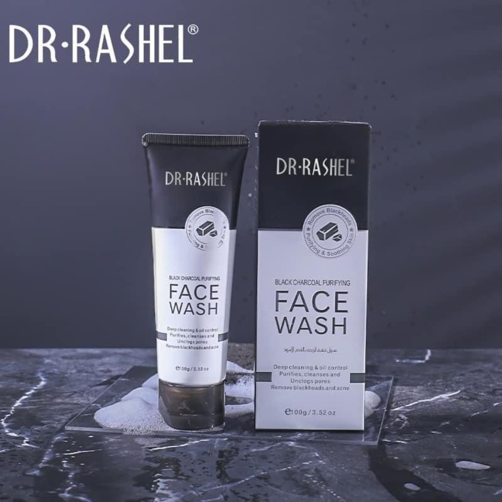 Charcoal Face Wash by Dr. Rashel - Purifying Cleanser 100g