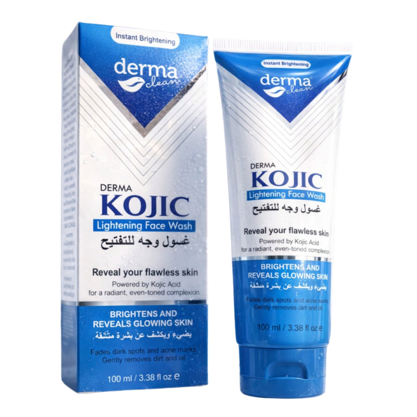 Derma Clean Derma Kojic Lightening Face Wash - 100ml