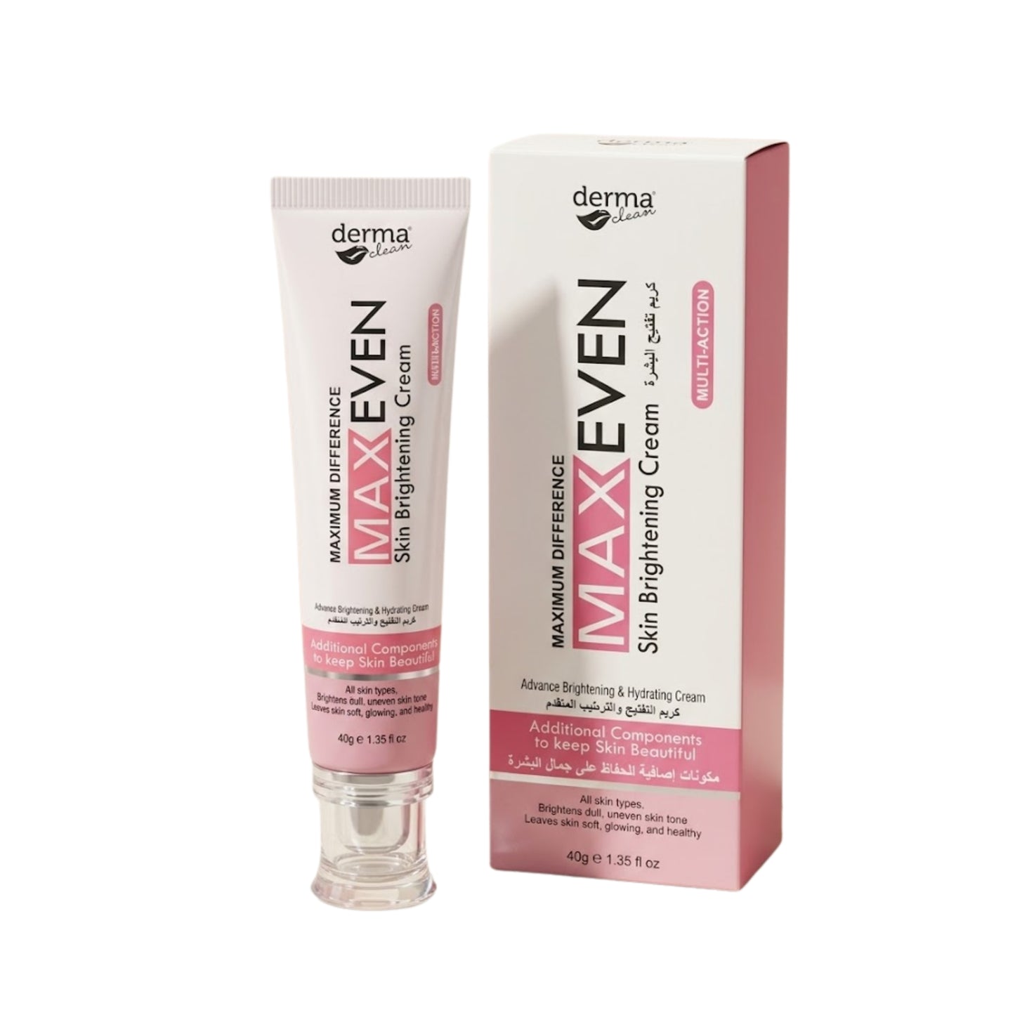 Derma Clean Max Even Skin Brightening Cream - 40g