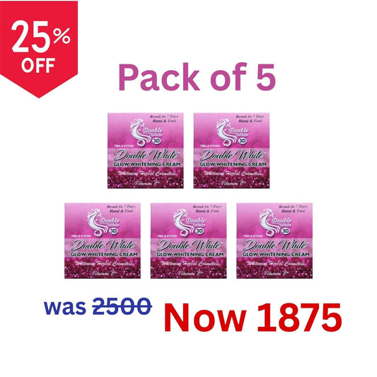 Double White Hand & Foot Whitening Cream - Pack of 5