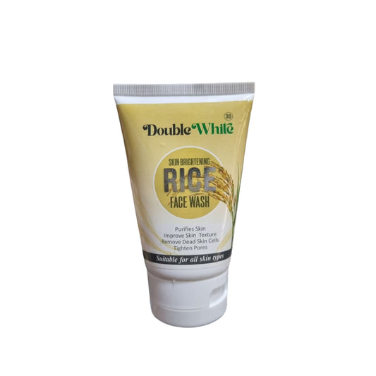 Double White Rice Face Wash for Skin Brightening & Deep Cleansing