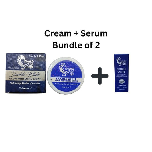 Double White Whitening Deal (Face Cream + Serum) - Pack of 2