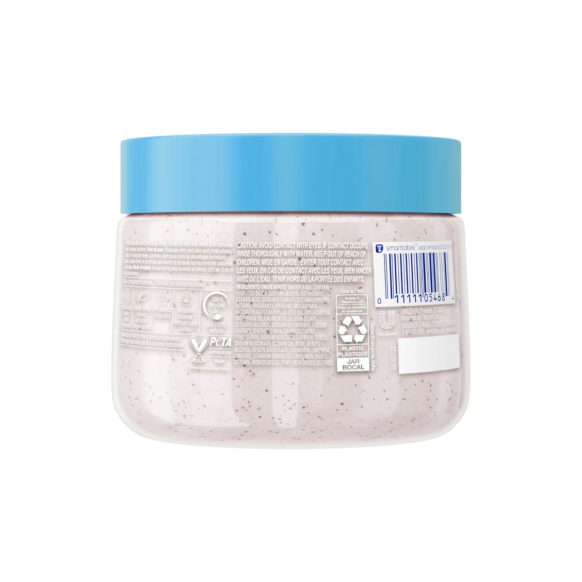 Dove Crushed Macadamia & Rice Milk Exfoliating Body Scrub 425g
