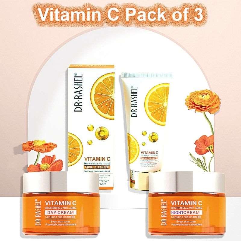 Dr Rashel Vitamin C Pack of 3 - Day & Night Cream