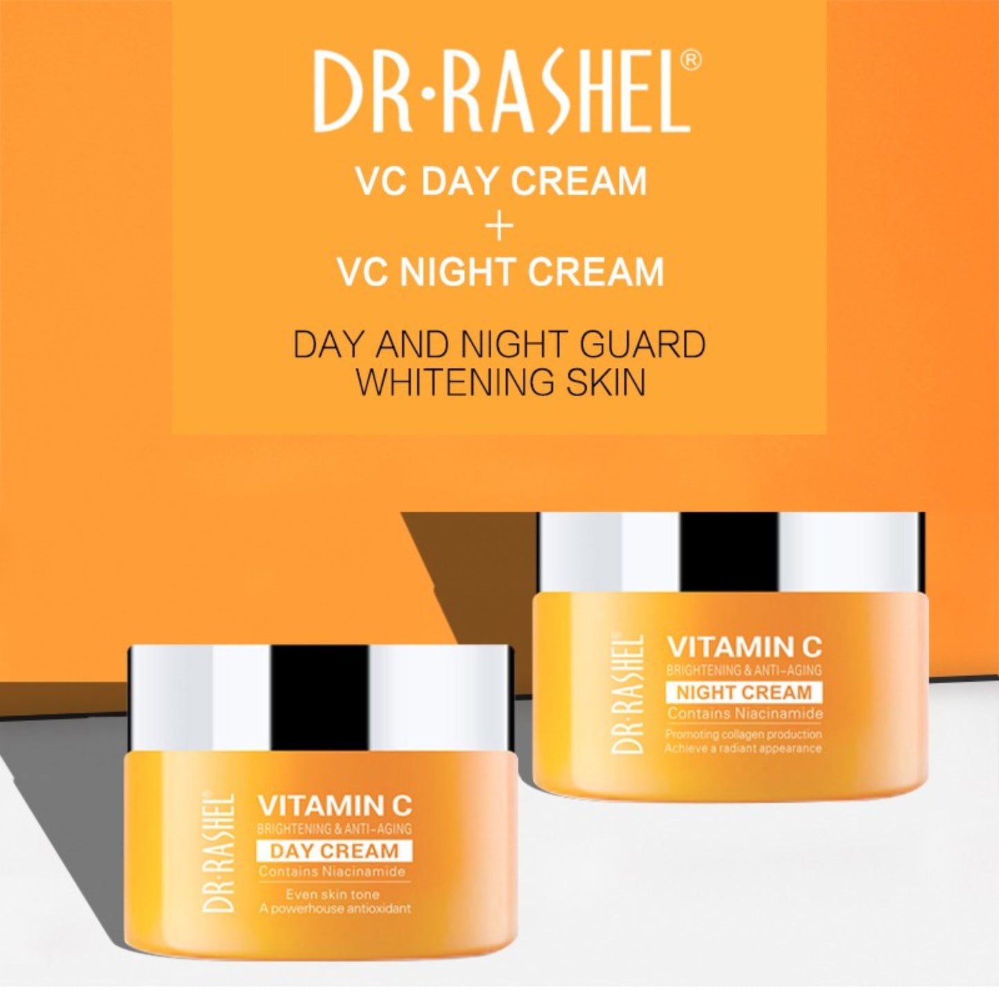 Dr Rashel Vitamin C Day and Night Cream Brightening Bundle Pack
