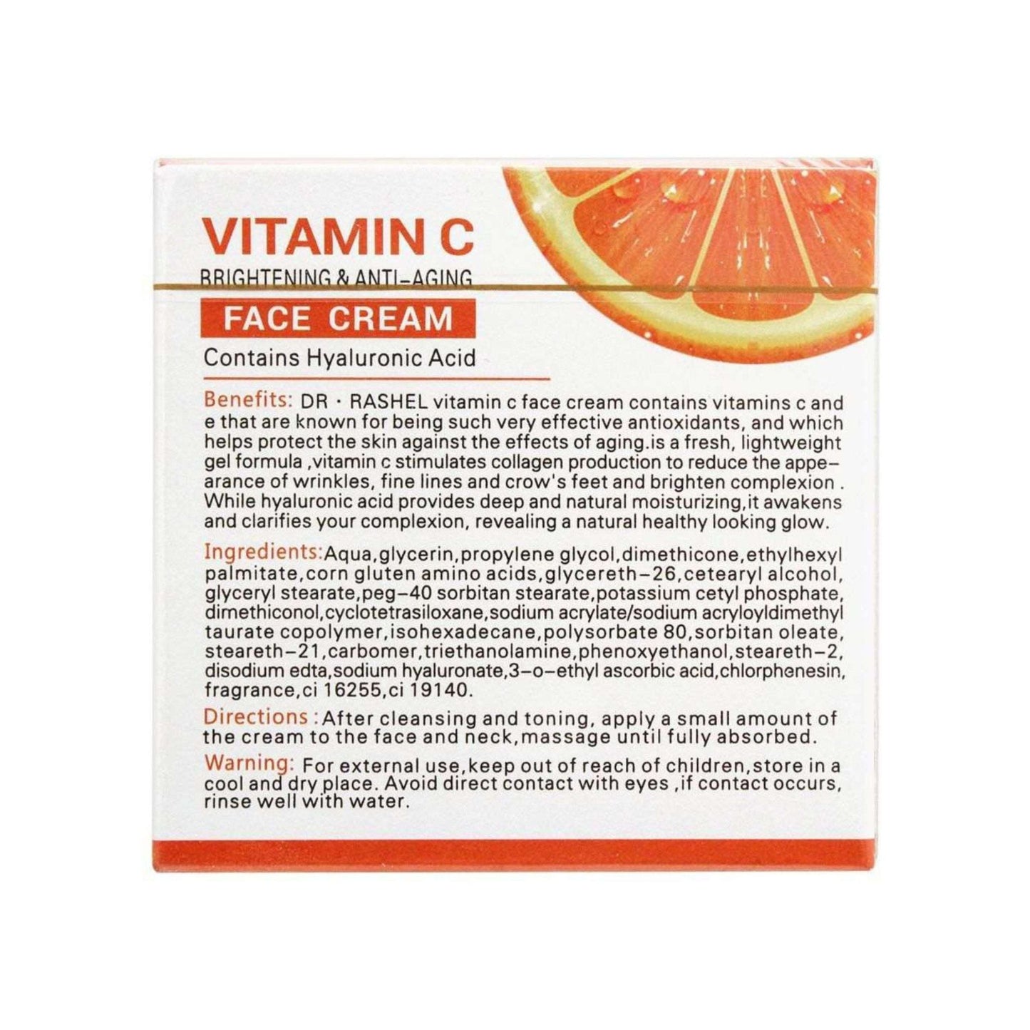 Dr Rashel Vitamin C Face Cream Jar for Deep Moisturizing