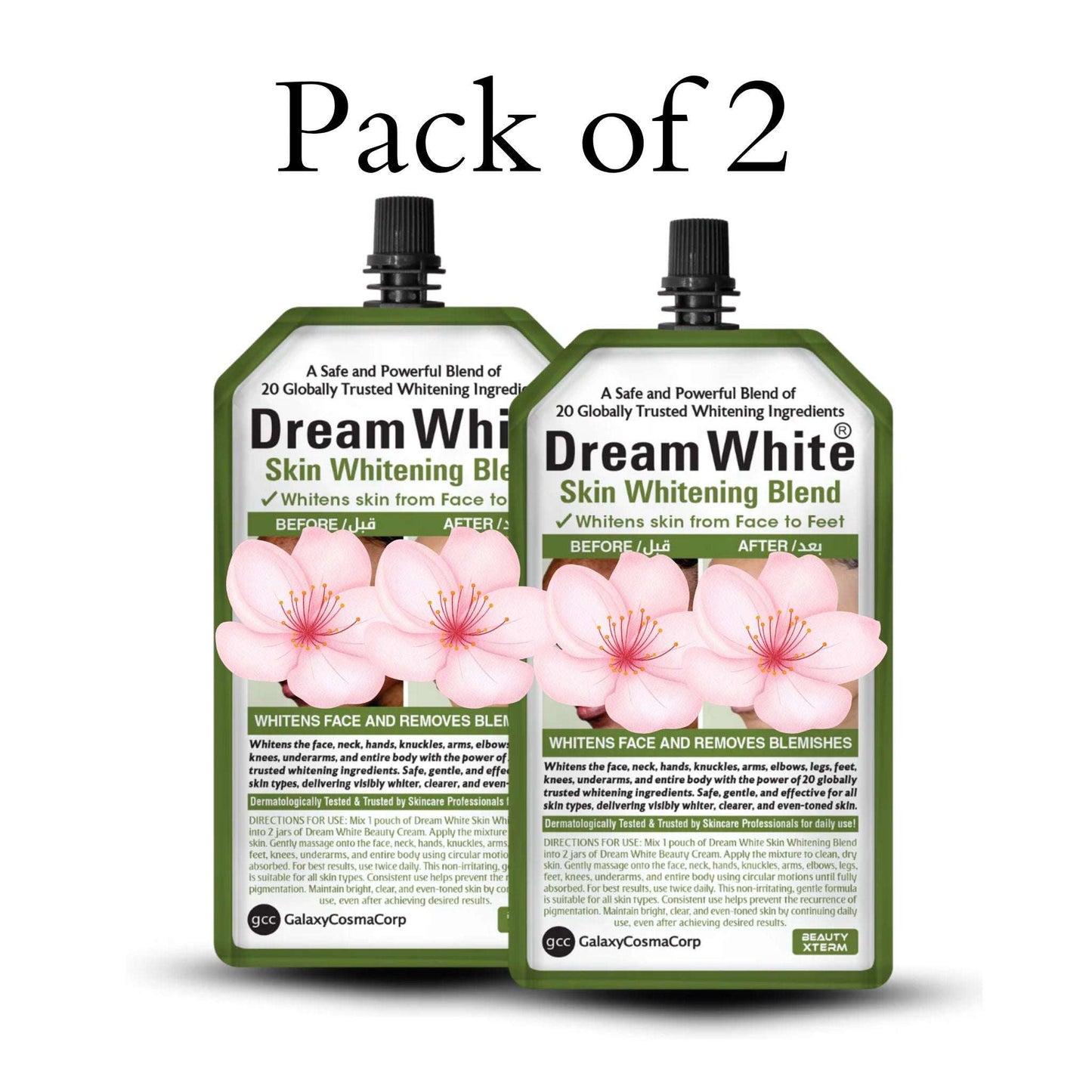 Dream White Skin Whitening Blend Pack of 2 - Face to Feet