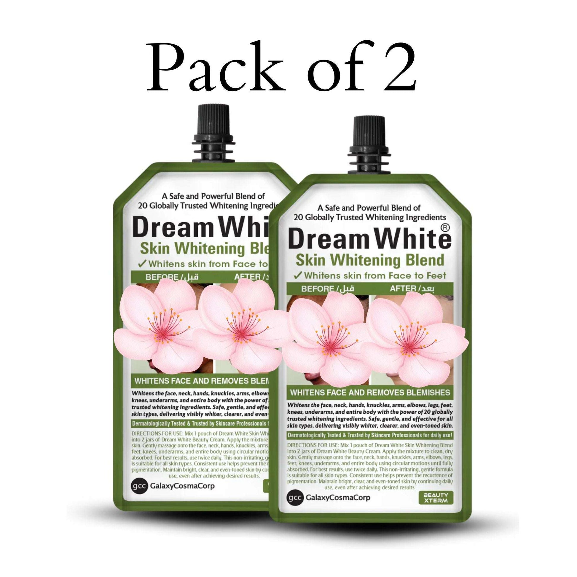 Dream White Skin Whitening Blend Pack of 2 - Face to Feet