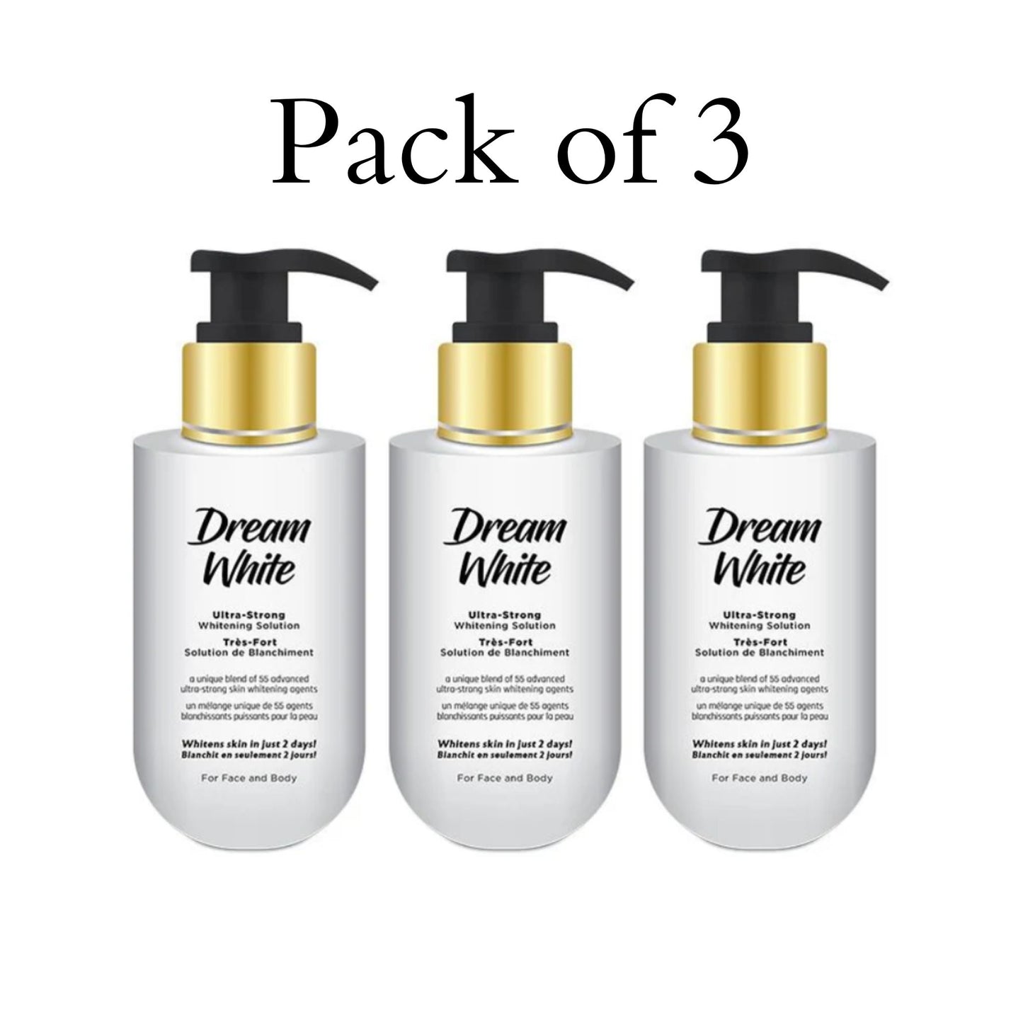 Dream White Whitening Lotion Pack of 3 - Fast Glow Solution