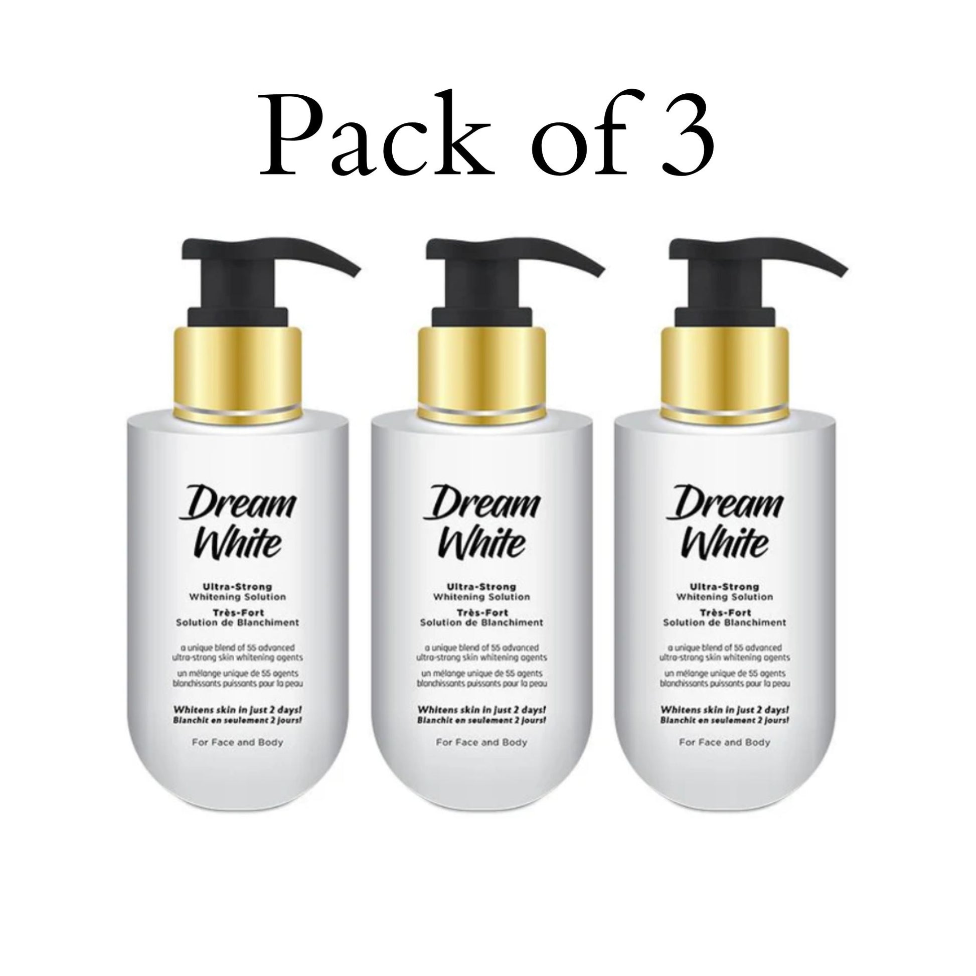 Dream White Whitening Lotion Pack of 3 - Fast Glow Solution