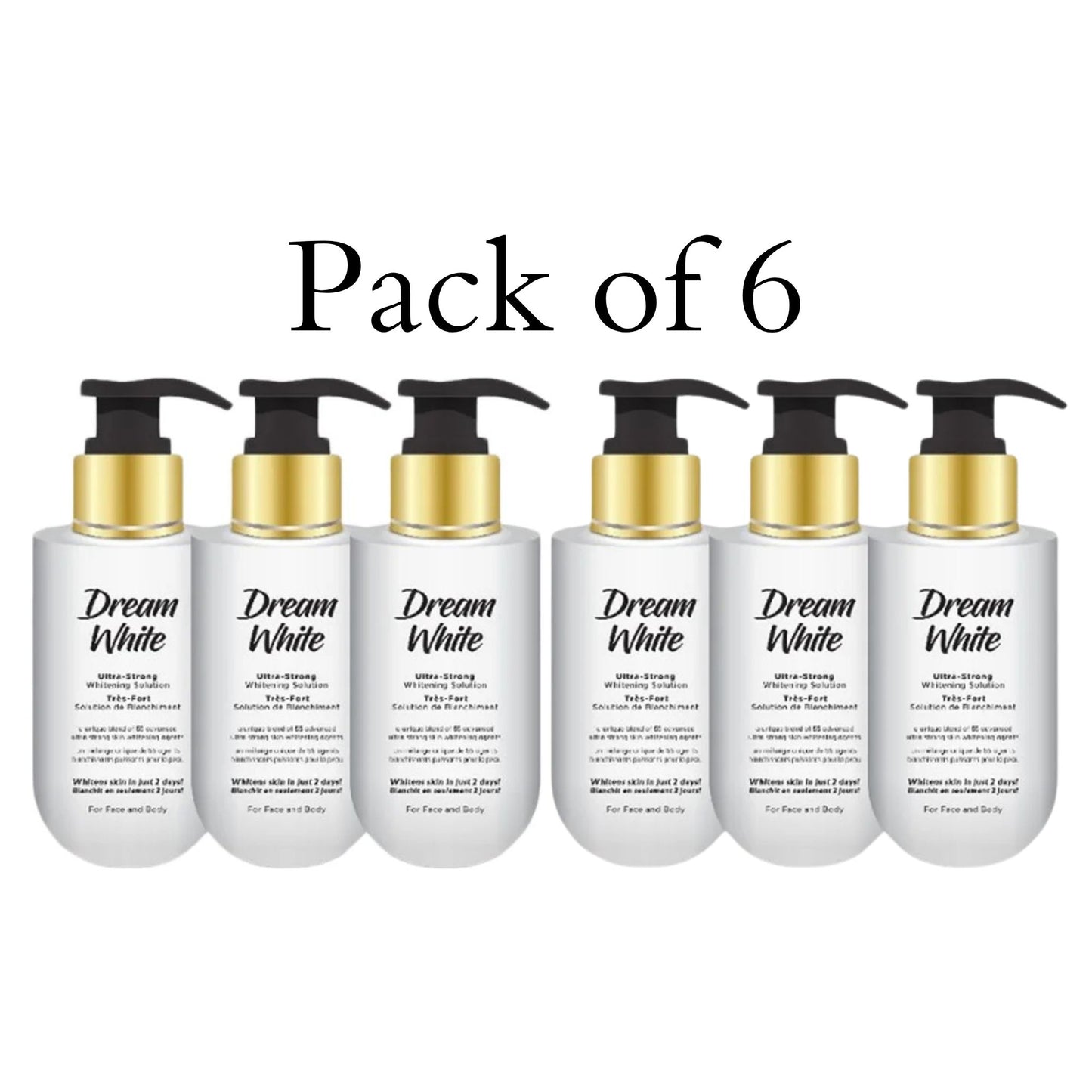 Dream White Whitening Solution Pack of 6 - Face & Body Care