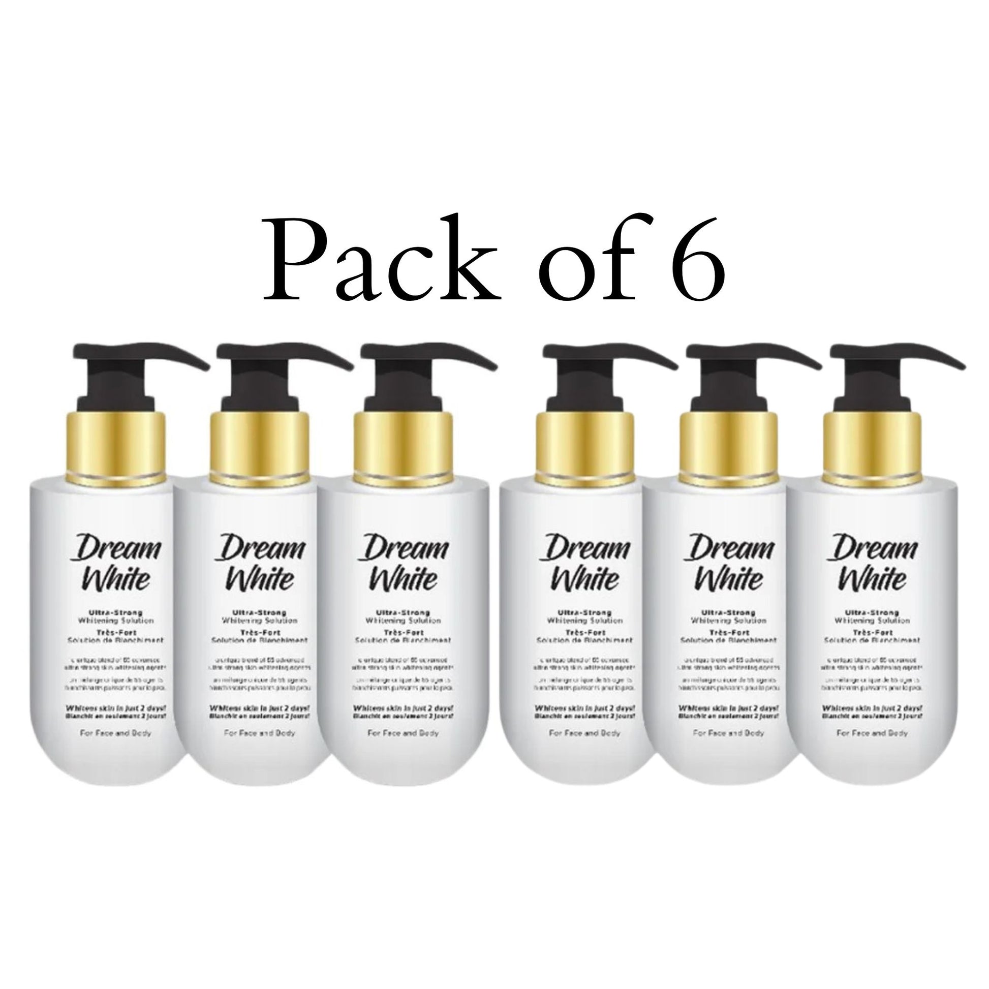 Dream White Whitening Solution Pack of 6 - Face & Body Care